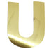 Custom-Bigs 2" & 5" - LETTER U Gold