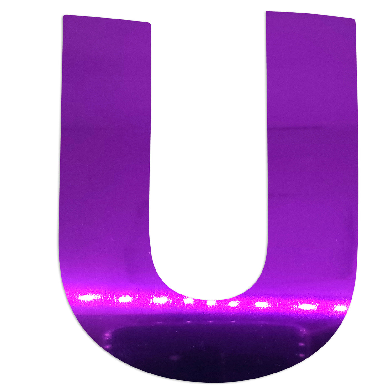 Custom-Bigs 2" & 5" - LETTER U Purple