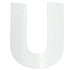 Custom-Bigs 2" & 5" - LETTER U White