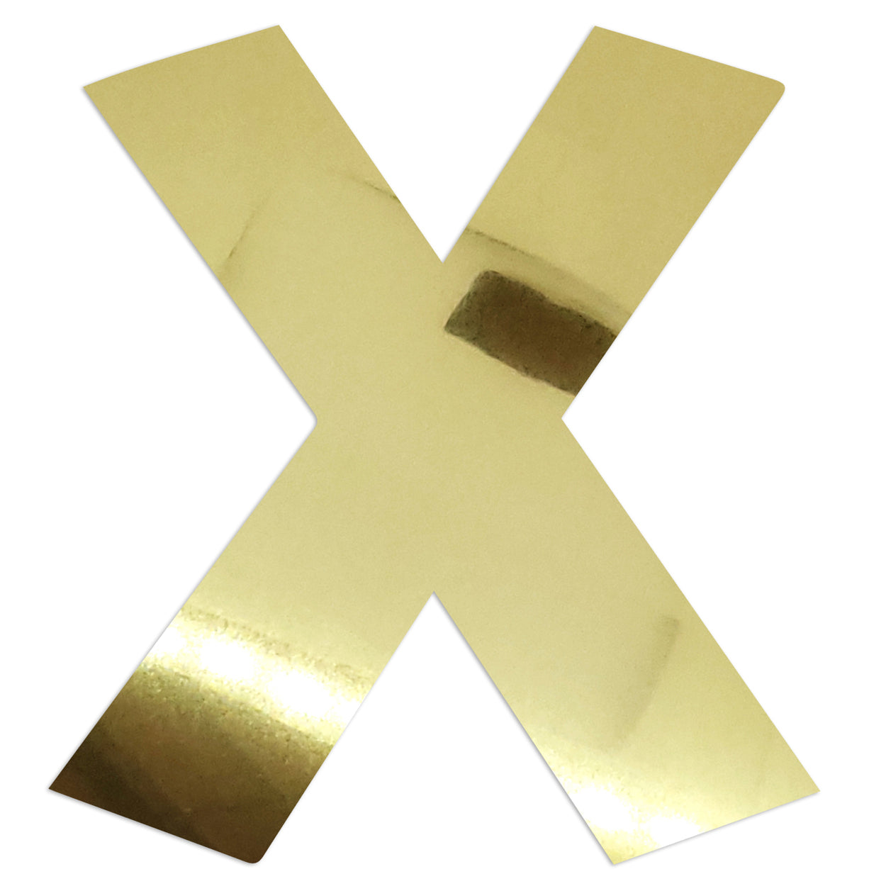 Custom-Bigs 2" & 5" - LETTER X Gold