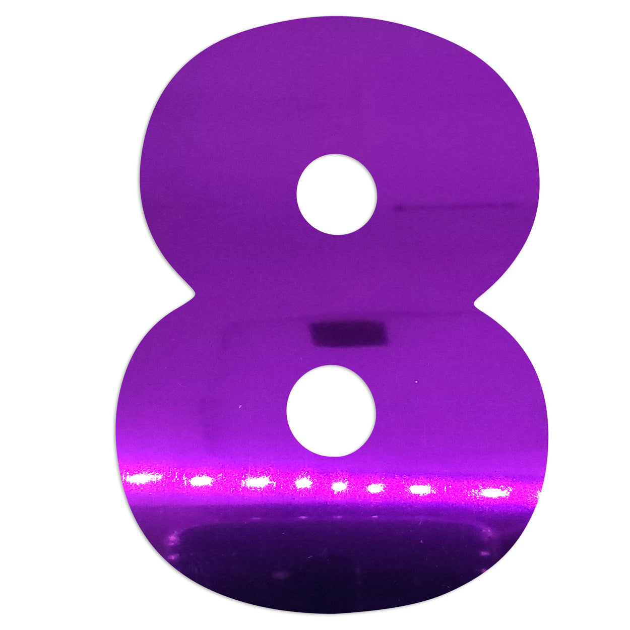 Custom-Bigs 2" & 5" - NUMBER 8 Purple