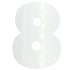 Custom-Bigs 2" & 5" - NUMBER 8 White