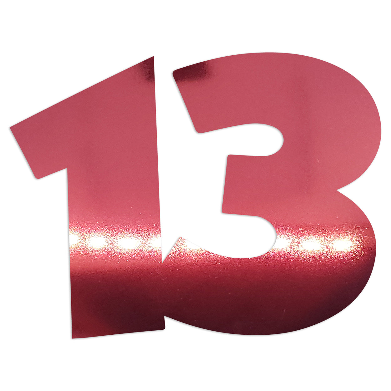 Custom-Bigs 2" & 5" - NUMBER 13 Red