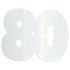 Custom-Bigs 2" & 5" - NUMBER 80 White