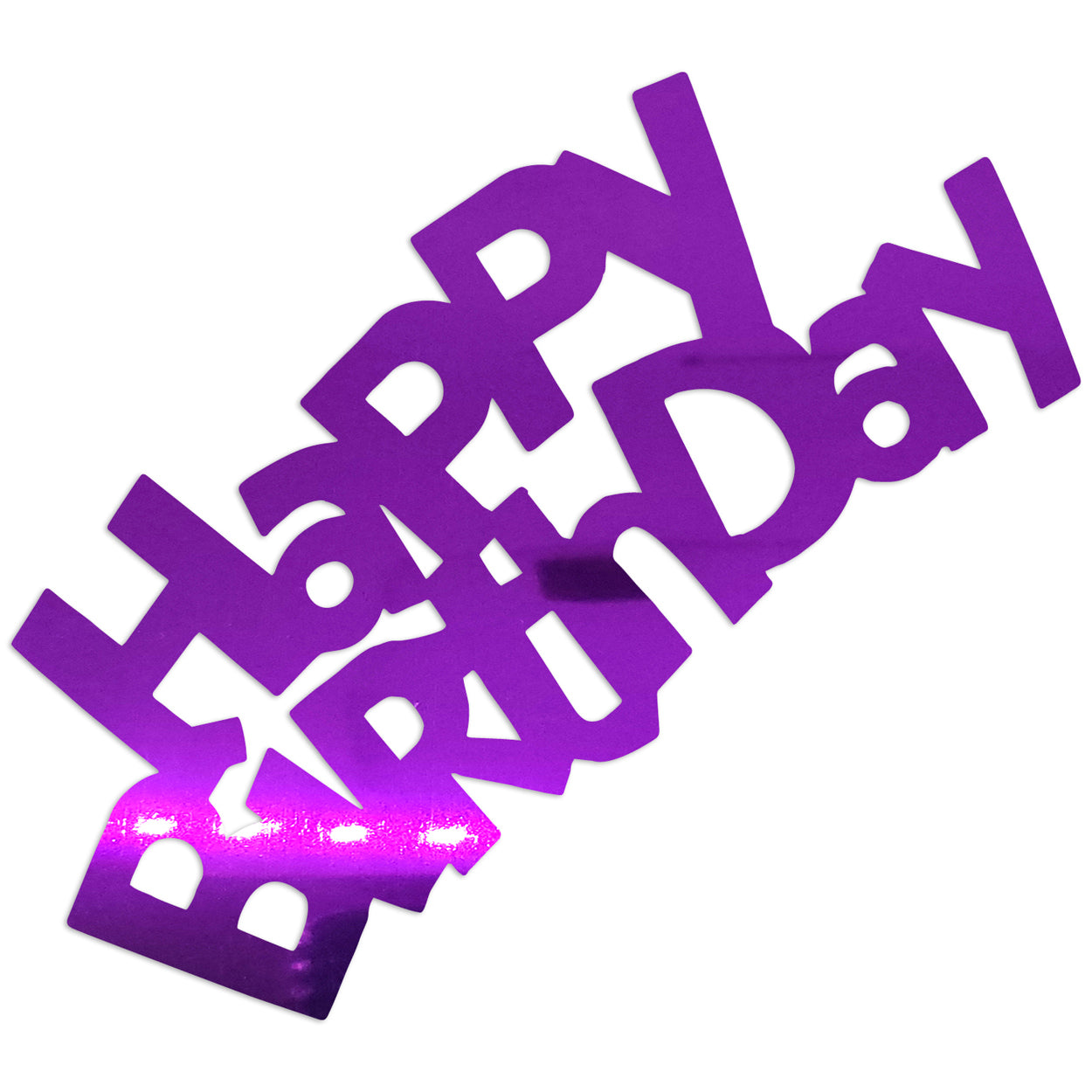 Custom-Bigs 2" & 5" - WORD HAPPY BIRTHDAY Purple