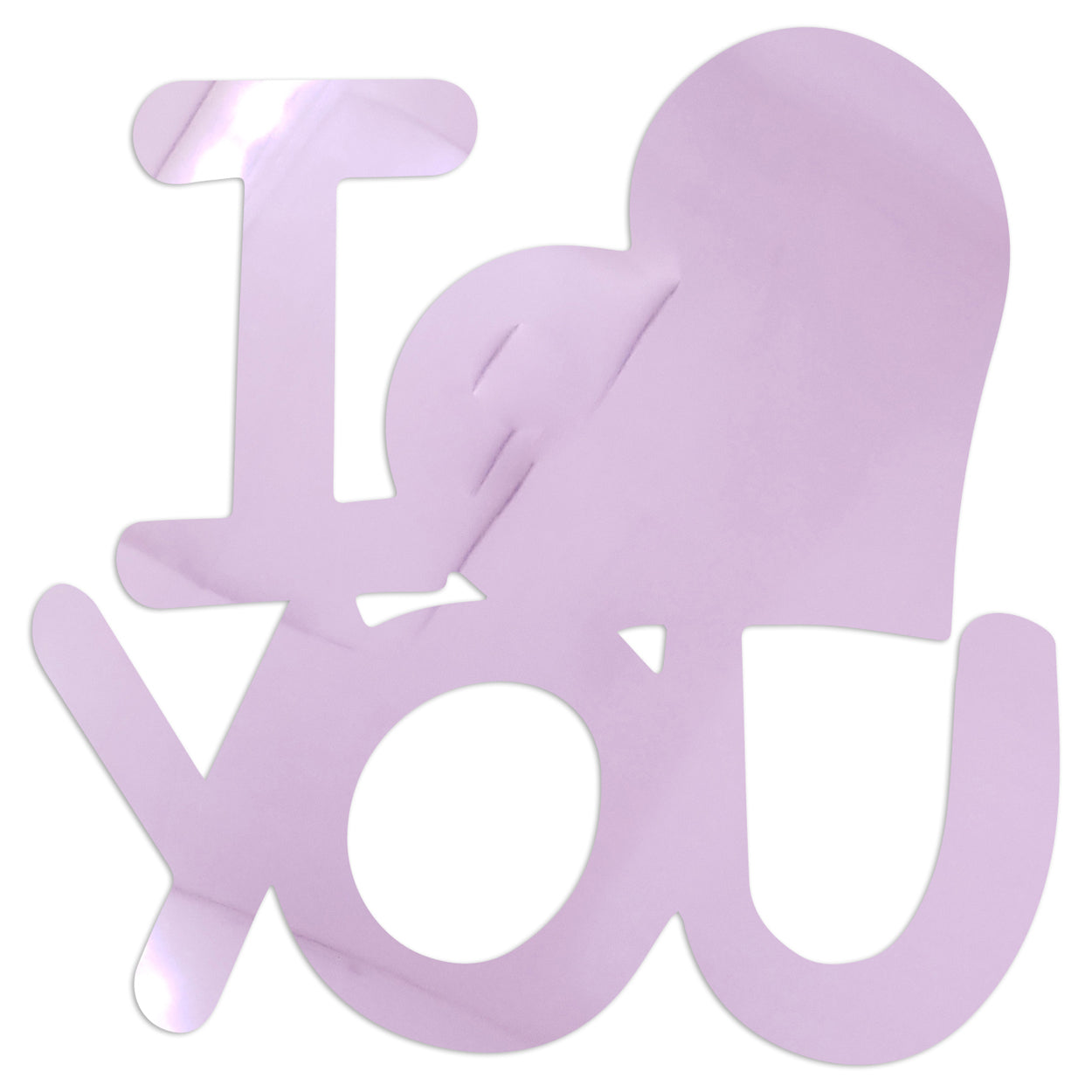 Custom-Bigs 2" & 5" - WORD I HEART YOU Pink