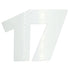 Custom-Bigs 2" & 5" - NUMBER 17 White