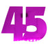 Custom-Bigs 2" & 5" - NUMBER 45 Fuchsia