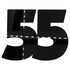 Custom-Bigs 2" & 5" - NUMBER 55 Black