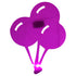 Custom-Bigs 2" & 5" - BALLOONS BUNCH Fuchsia