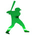 Custom-Bigs 2" & 5" - BASEBALL HITTER Green