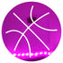 Custom-Bigs 2" & 5" - BASKETBALL Fuchsia