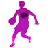 Custom-Bigs 2" & 5" - BASKETBALL DRIBBLER Fuchsia