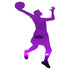 Custom-Bigs 2" & 5" - BASKETBALL SHOOTER Purple