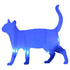 Custom-Bigs 2" & 5" - CAT HOUSE CAT Blue Royal