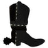 Custom-Bigs 2" & 5" - COWBOY BOOT W/SPUR Black