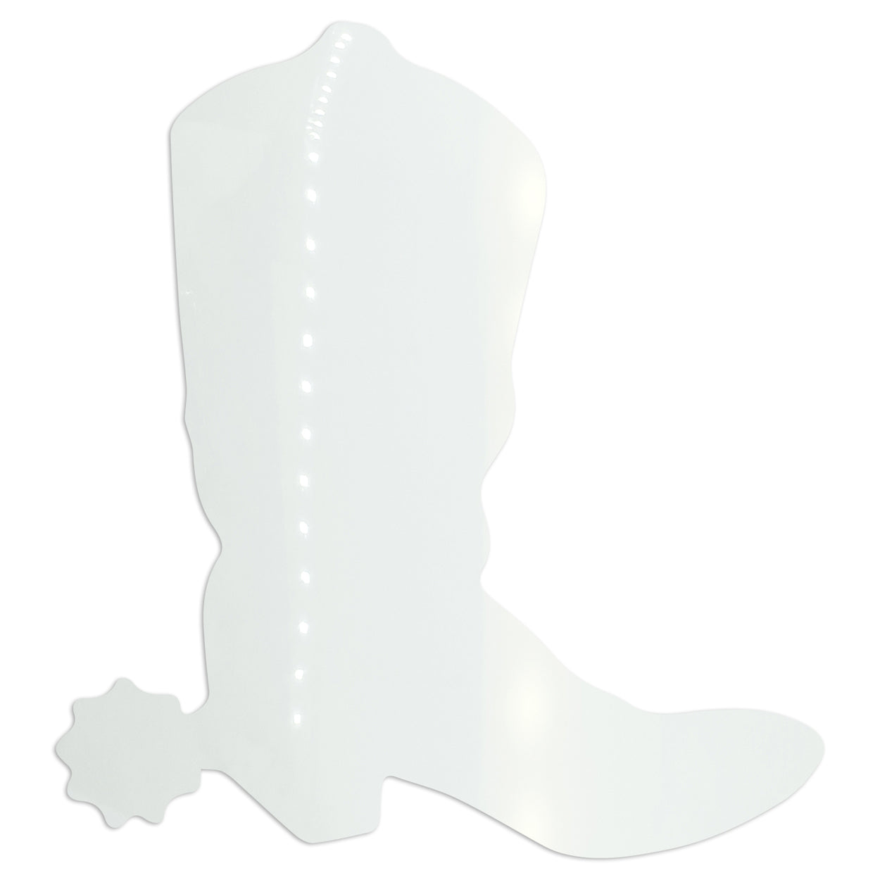 Custom-Bigs 2" & 5" - COWBOY BOOT W/SPUR White