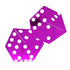 Custom-Bigs 2" & 5" - DICE Fuchsia