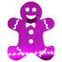 Custom-Bigs 2" & 5" - GINGERBREAD MAN Fuchsia