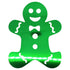 Custom-Bigs 2" & 5" - GINGERBREAD MAN Green