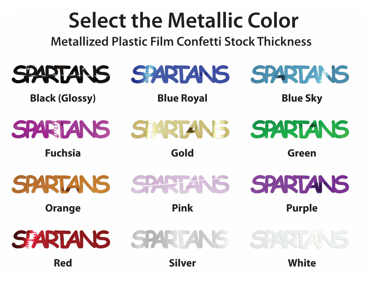 Buzz Word Pick a Color Metallic