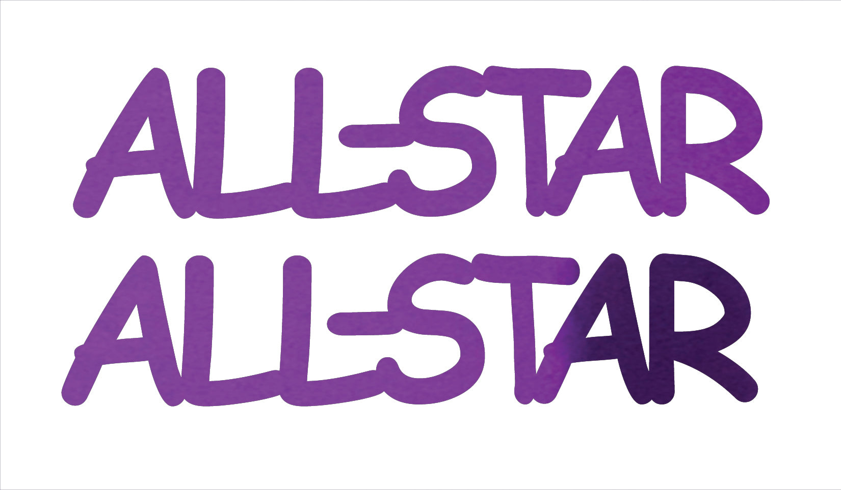 Custom-Buzz Word - ALL-STAR Purple