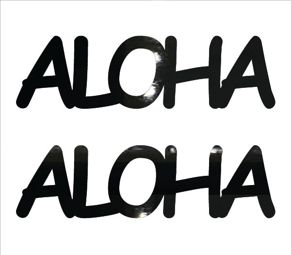 Custom-Buzz Word - ALOHA Black