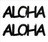 Custom-Buzz Word - ALOHA Black