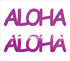 Custom-Buzz Word - ALOHA Fuchsia