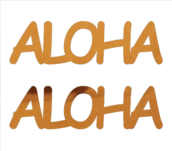 Custom-Buzz Word - ALOHA Orange