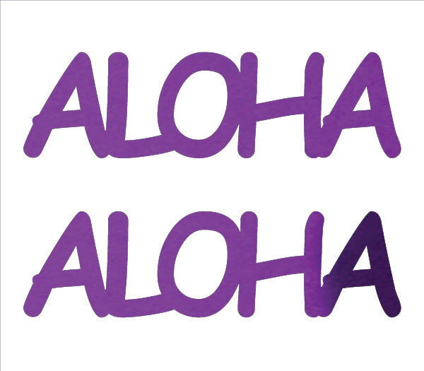 Custom-Buzz Word - ALOHA Purple