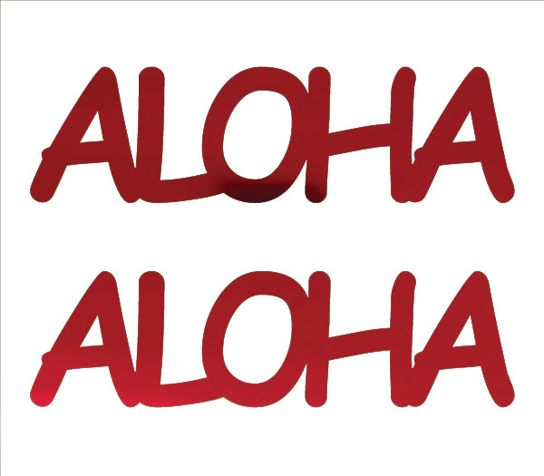 Custom-Buzz Word - ALOHA Red