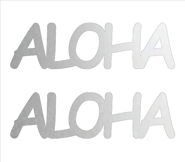 Custom-Buzz Word - ALOHA Silver