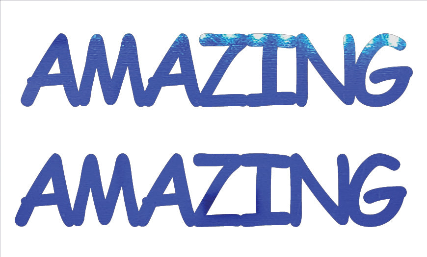 Custom-Buzz Word - AMAZING Blue Royal