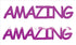 Custom-Buzz Word - AMAZING Fuchsia