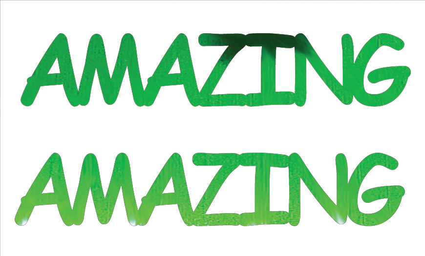 Custom-Buzz Word - AMAZING Green