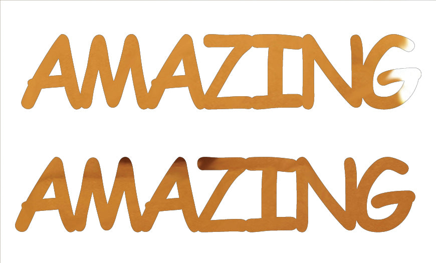 Custom-Buzz Word - AMAZING Orange