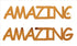 Custom-Buzz Word - AMAZING Orange