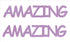 Custom-Buzz Word - AMAZING Pink