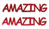 Custom-Buzz Word - AMAZING Red