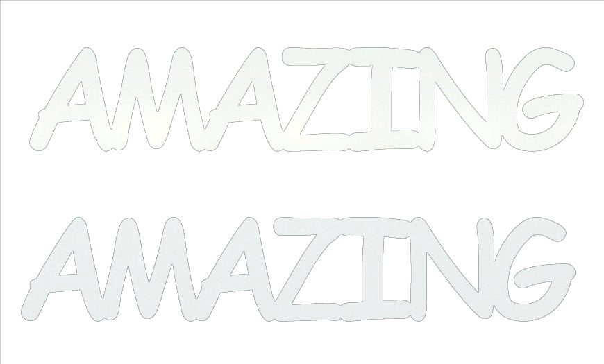 Custom-Buzz Word - AMAZING White