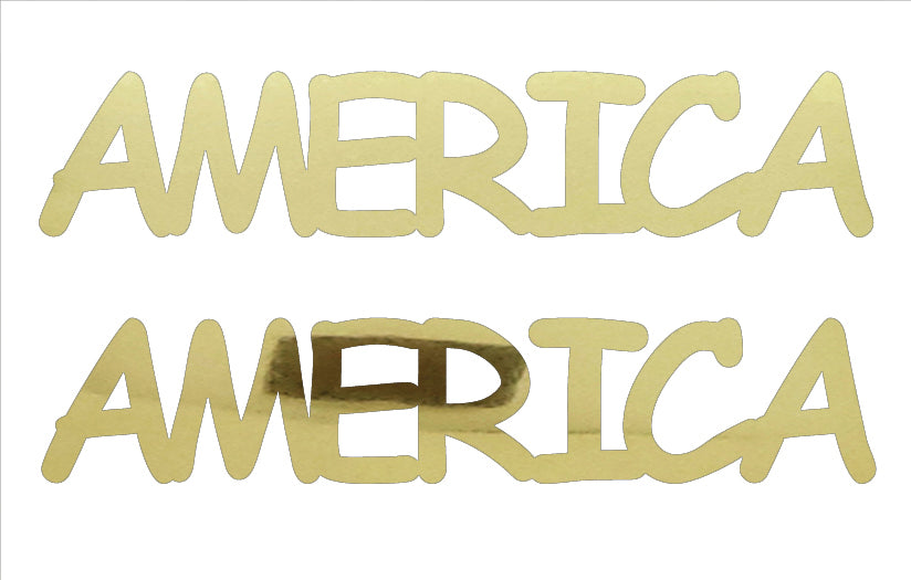 Custom-Buzz Word - AMERICA Gold