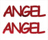 Custom-Buzz Word - ANGEL Red