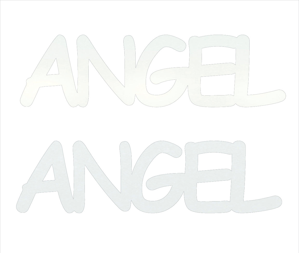 Custom-Buzz Word - ANGEL White