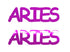 Custom-Buzz Word - ARIES Fuchsia