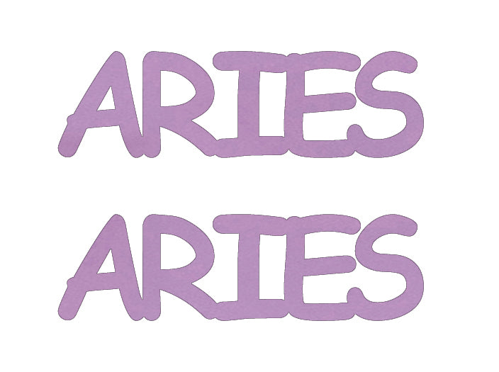 Custom-Buzz Word - ARIES Pink