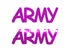 Custom-Buzz Word - ARMY Fuchsia