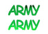 Custom-Buzz Word - ARMY Green