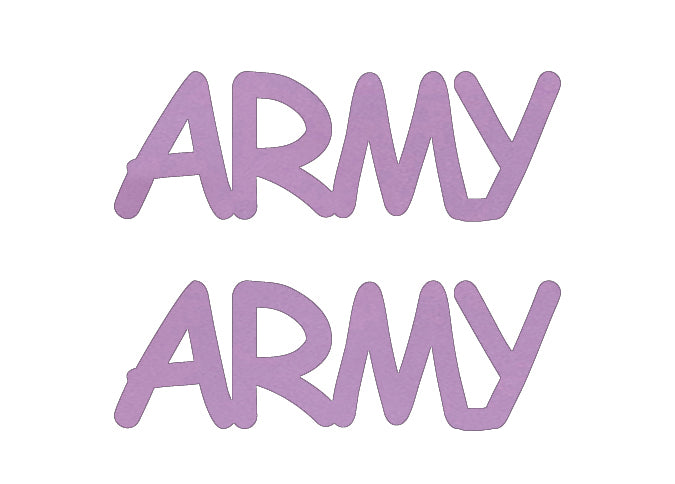 Custom-Buzz Word - ARMY Pink