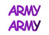 Custom-Buzz Word - ARMY Purple